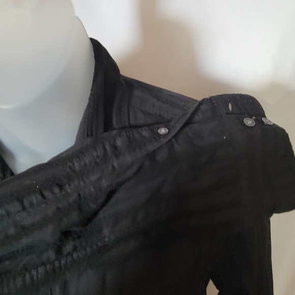 GAP Black Shirt Long Sleeve Button Down Collar Womens Small - Picture 4 of 9